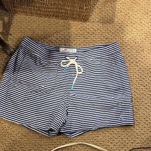 Vineyard Vines Navy and White Striped Athletic Shorts(m54)